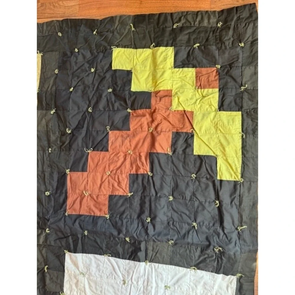 Mine Craft Chicken‎ Zombie Cow Pickaxe Knotted Quilt Custom 60